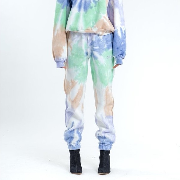 Danielle Guizio Tie Dye Sweat Pants - Picture 1 of 2